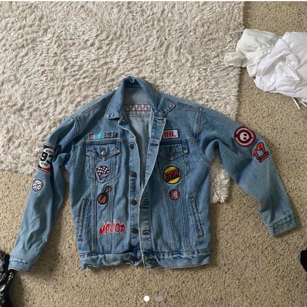 Patchwork denim jacket